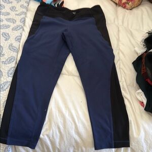 Blue and Black Leggings